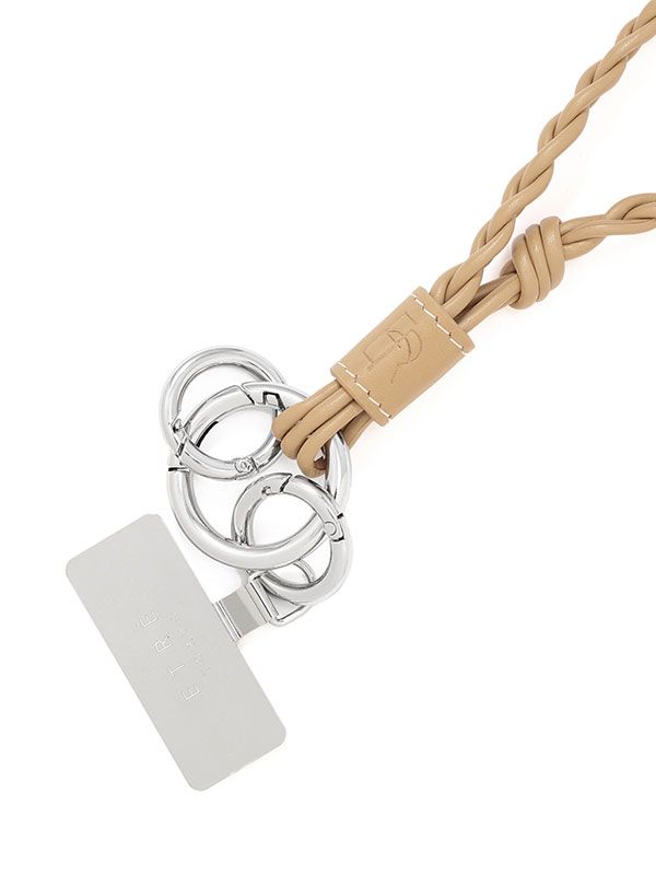 ETRE TOKYO - レザーコードショートマルチストラップ (BEIGE) | ADDICT