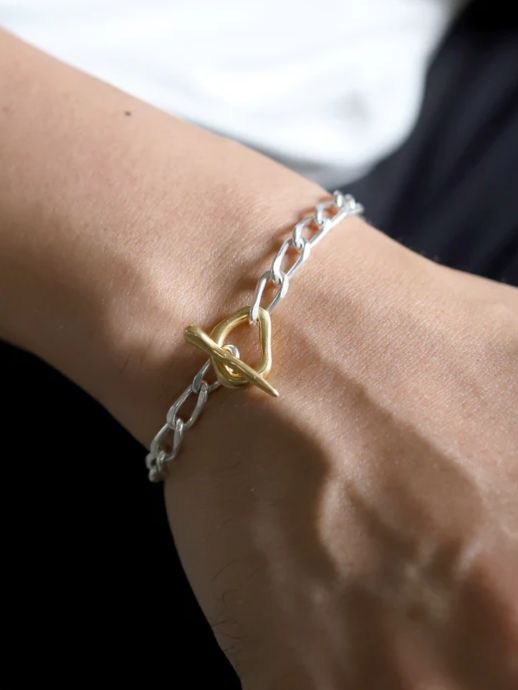 TEN. - ムードフープブレスレット MIX シルバー＆ゴールド バイカラー
