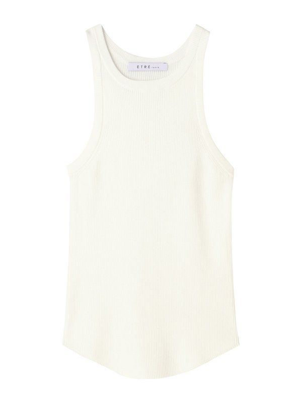 ETRE TOKYO - アメスリ リブ ニット タンク - WHITE | ADDICT WEB SHOP