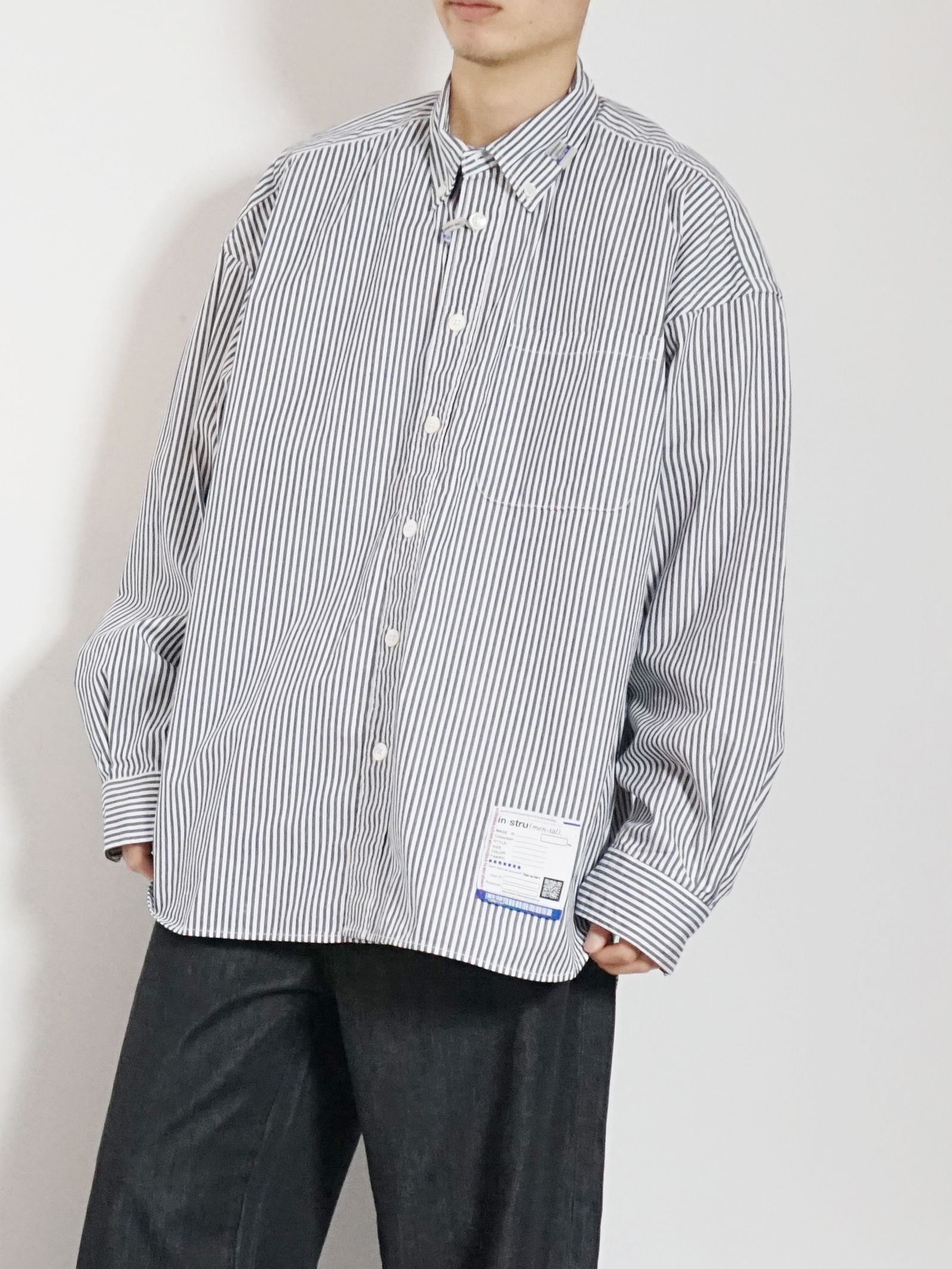 Maison MIHARA YASUHIRO - ストライプシャツ - Stripe OX Long Sleeve