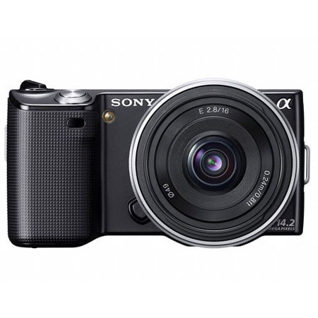 Sony Alpha NEX-5 14.2MP Compact Interchangeable Lens, Black - Adorama