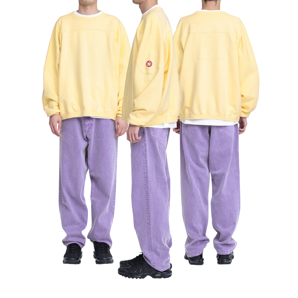 C.E - Cotton Track Crew Neck Yellow | ALTERFATE