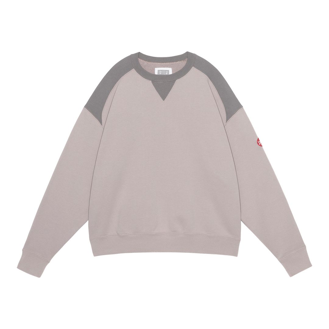 C.E - Panel Shoulder Crew Neck Beige | ALTERFATE