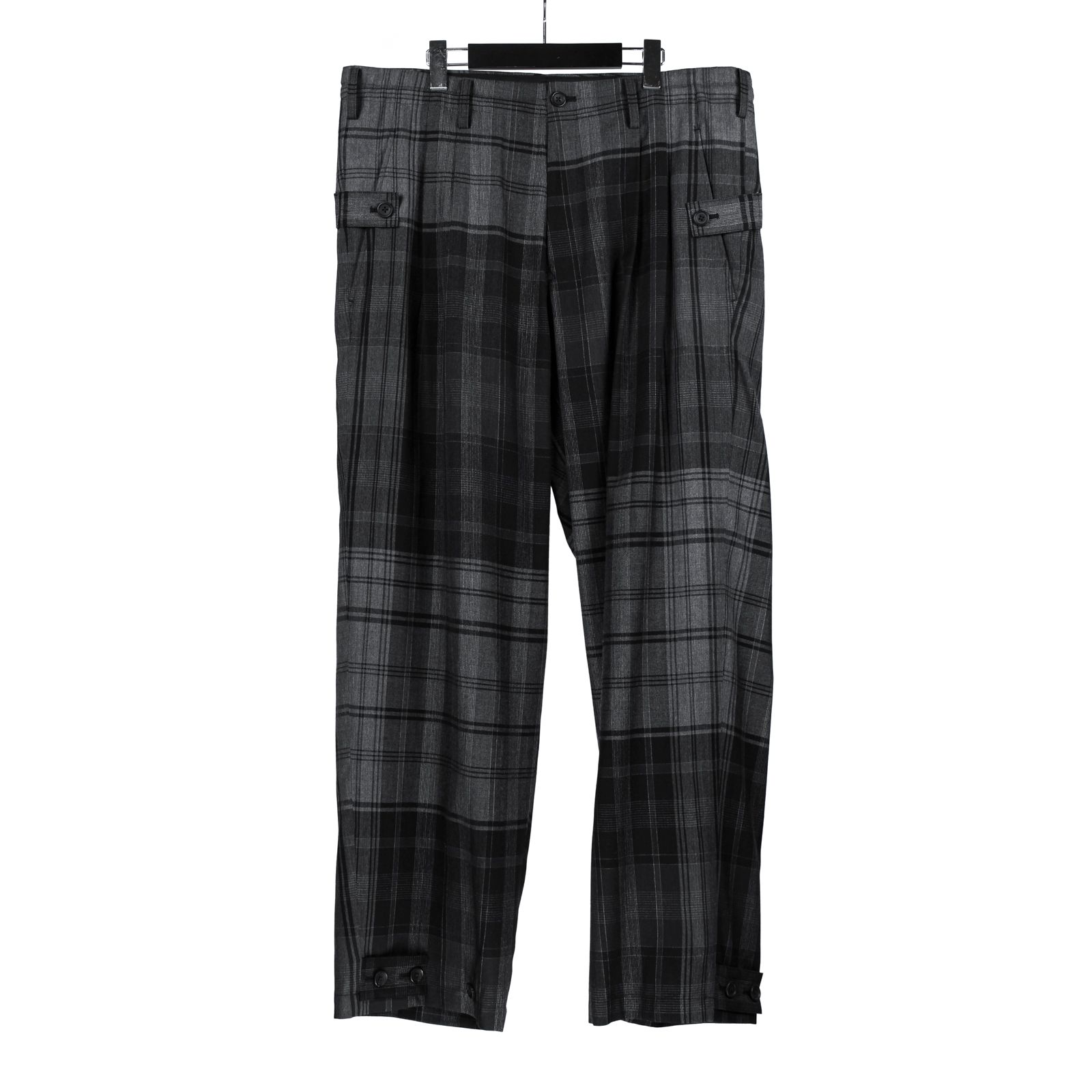yohji yamamoto - pour homme | チェック裾脇タブP / 桝柄チェック