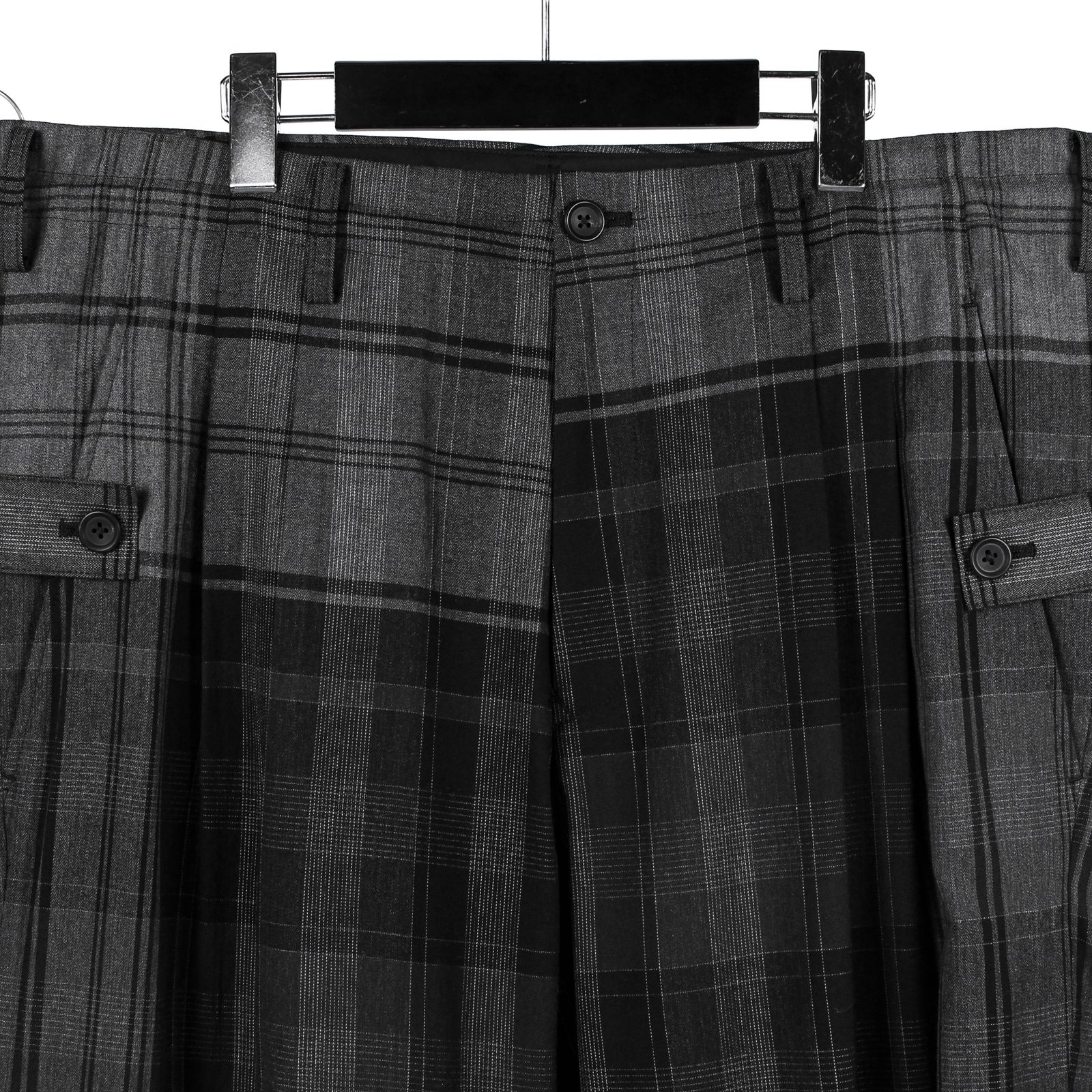 yohji yamamoto - pour homme | チェック裾脇タブP / 桝柄チェック