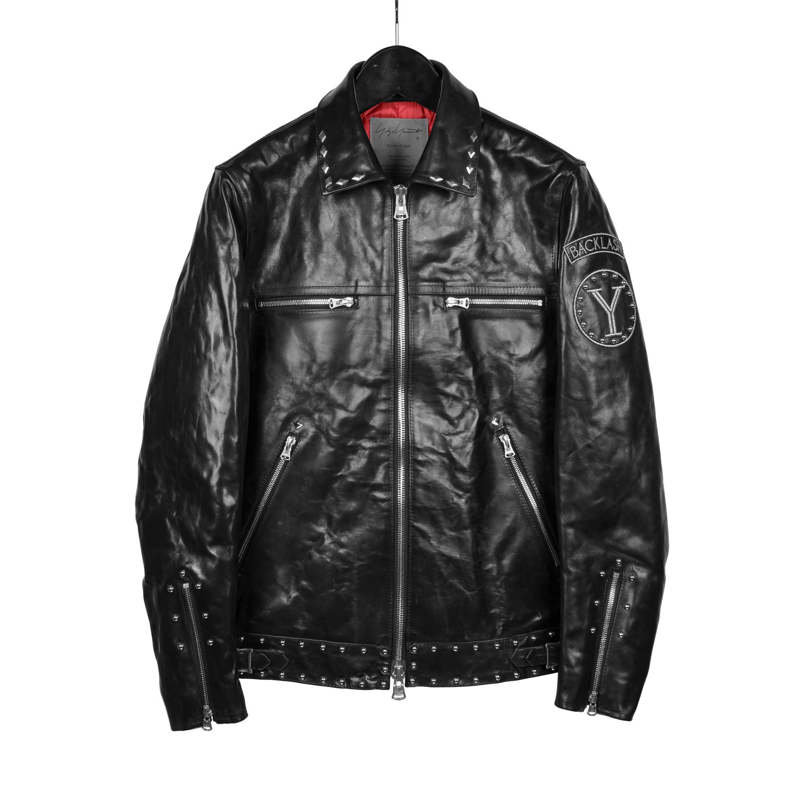 yohji yamamoto - pour homme × BACK LASH スタッズホースJKT / HX-Y91