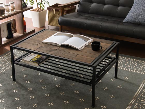 ヴィンテージ ウッド センターテーブル Zigt (ジグト) | 家具