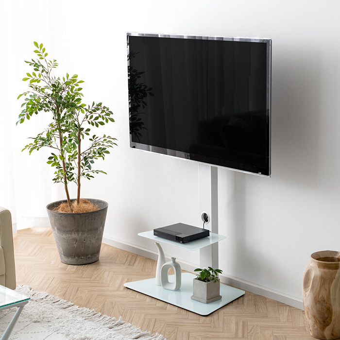 壁寄せテレビスタンド Varial(バリアル) 2段棚タイプ | 家具