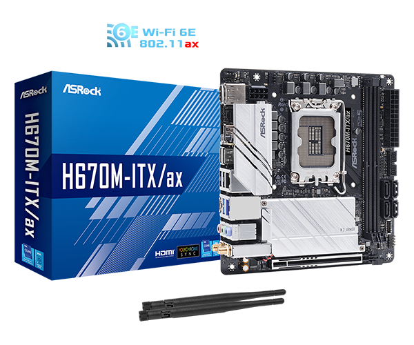 紅*ー様 【希少・未使用品】Intel i5 CPU / H670M-ITX マ ASRock > H670M-ITX/ax