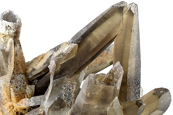 スモーキークォーツクラスター（レーザータイプ）-008水晶クラスター