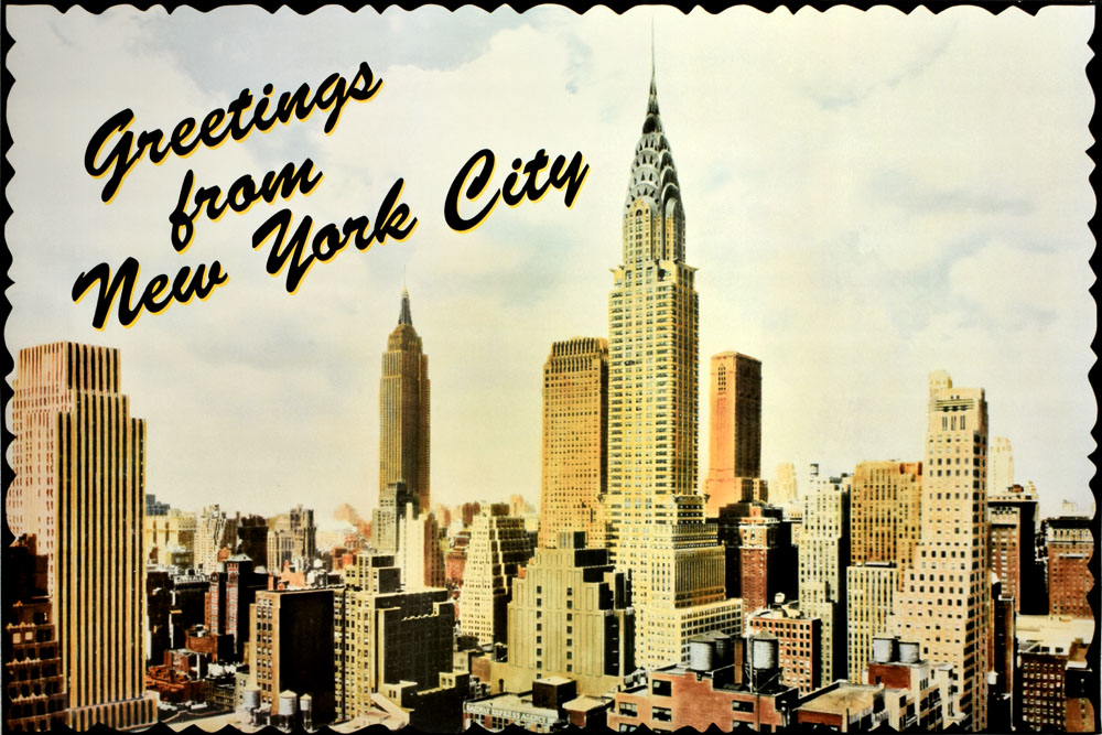 ニューヨークポスター ポスター Greetings From New York City |アート