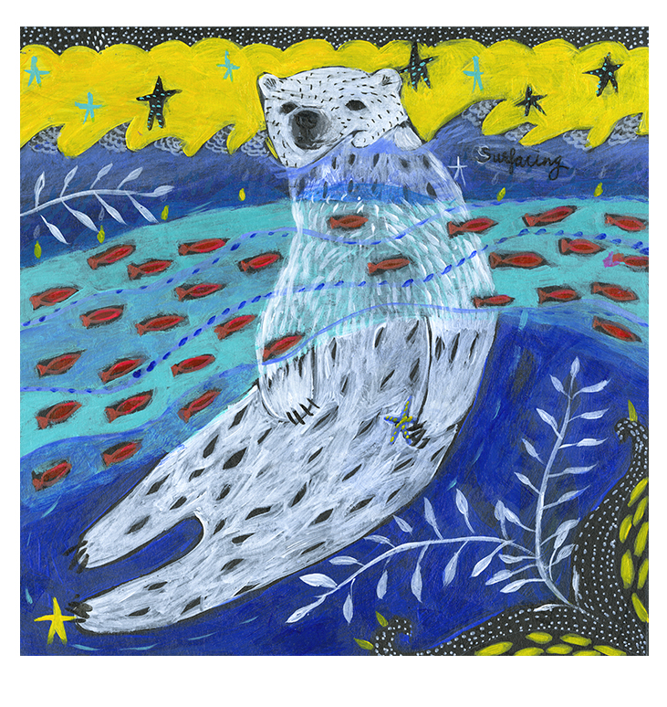 カレン・ホイプティング 絵画 (版画/ジクレー) Surfacing ～冒険者