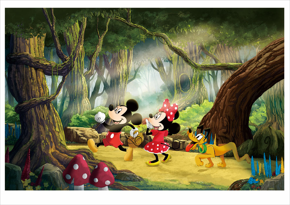 有馬憲吾 ディズニー(版画/ジクレー) 森の向こうへ 9106 |アート