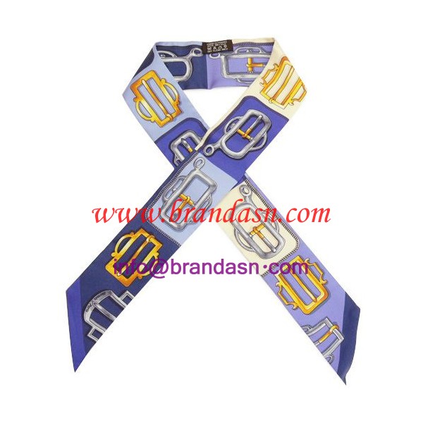 エルメス ツイリースカーフ HERMES エルメス スカーフ バックル柄