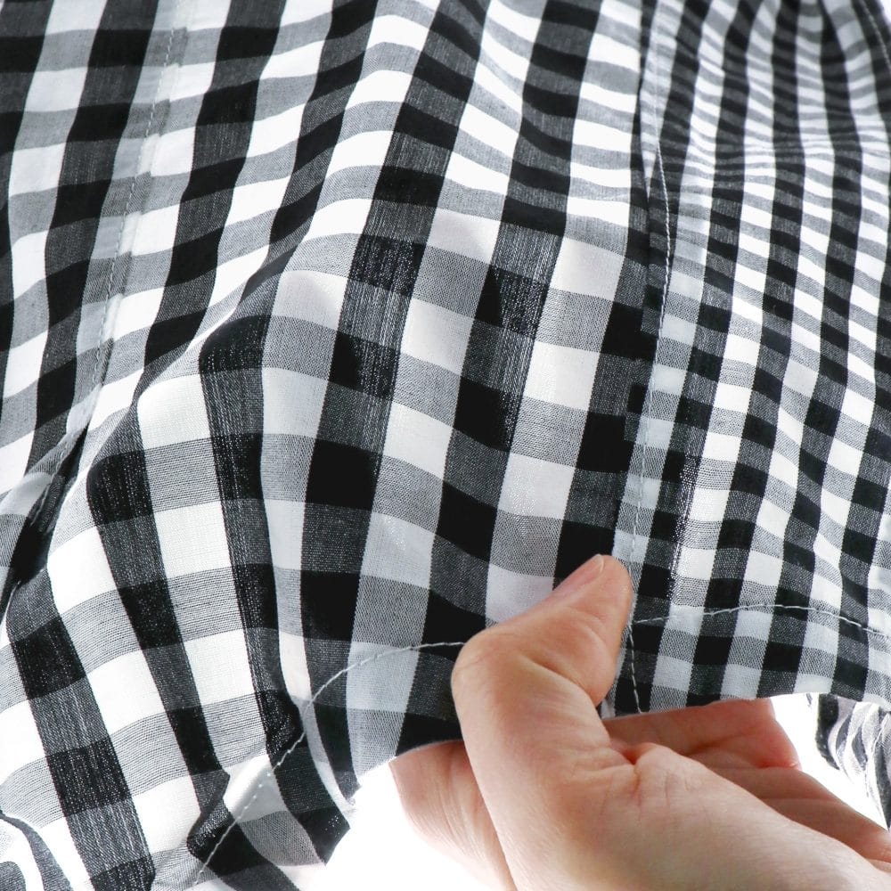 ベビー/ペア/お揃い】シャンブレーギンガムチェック半袖シャツ