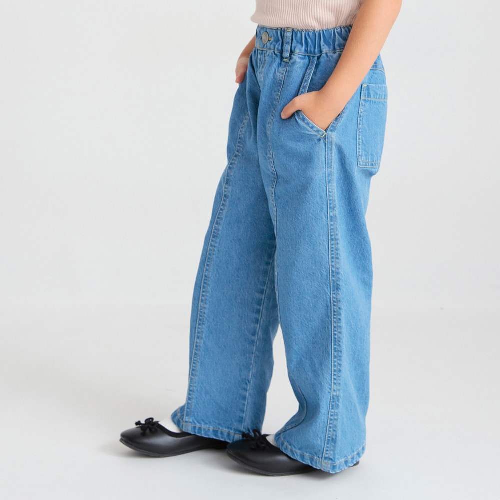 デニムワイドパンツ 2024秋冬 ｜子供服&ベビー服 ブランシェス 公式