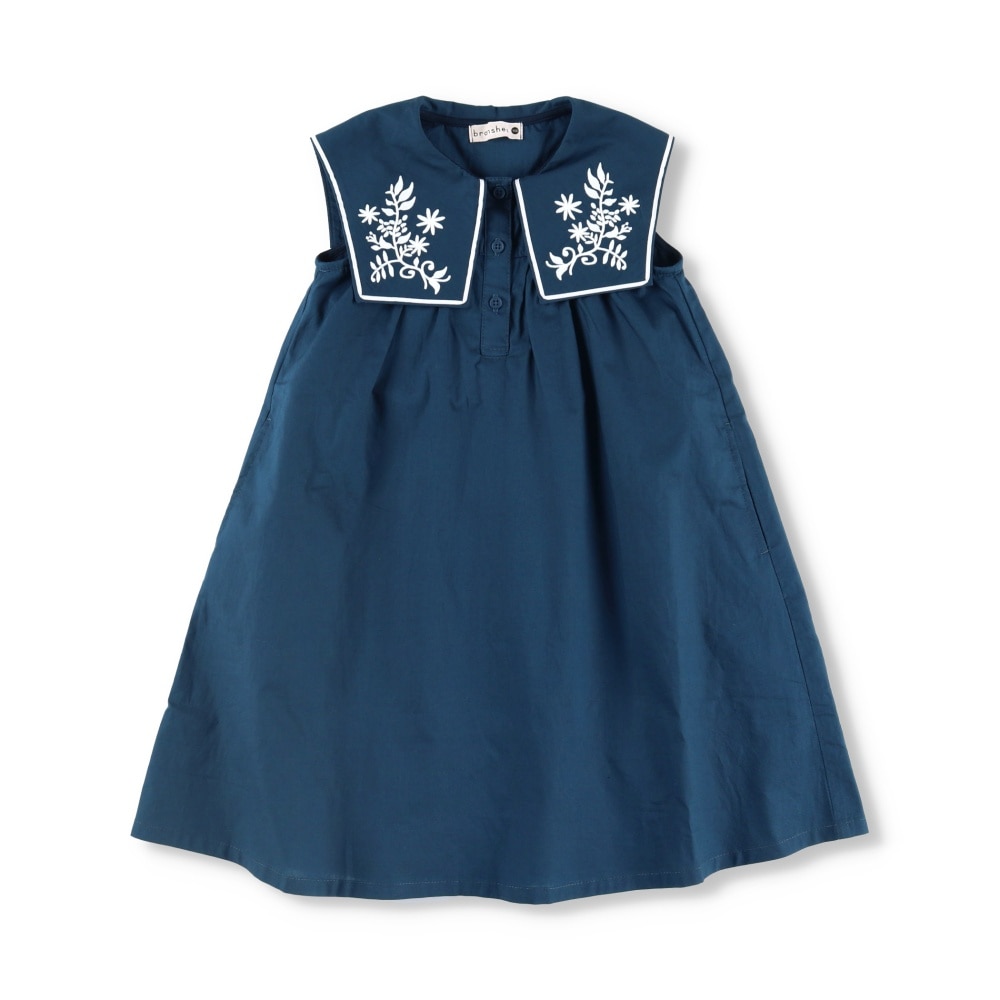 セーラー衿刺繍ワンピース ｜子供服&ベビー服 ブランシェス 公式通販