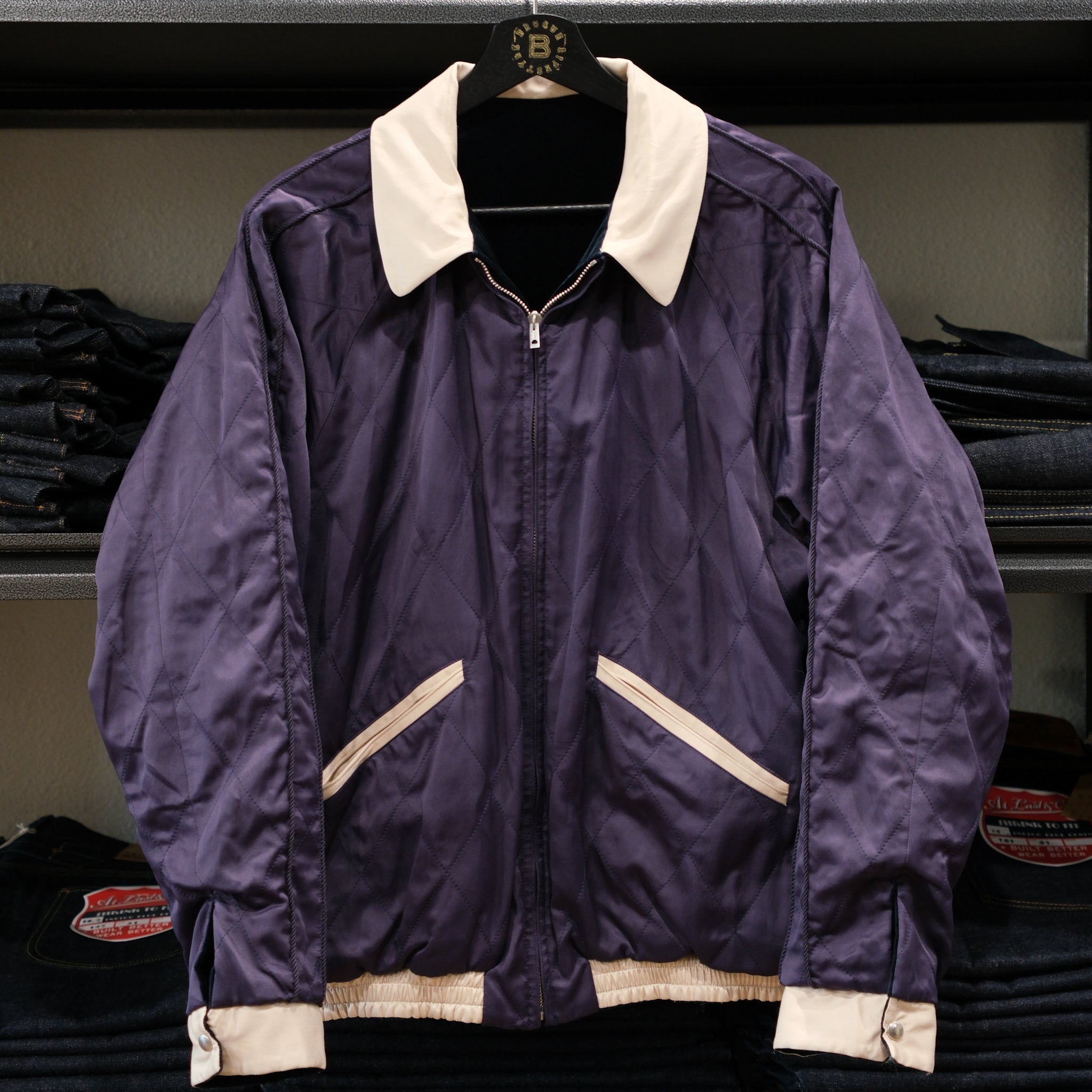 Old Joe - Stunning Velvet Souvenir Jacket ( Niwatori to Hiyoko