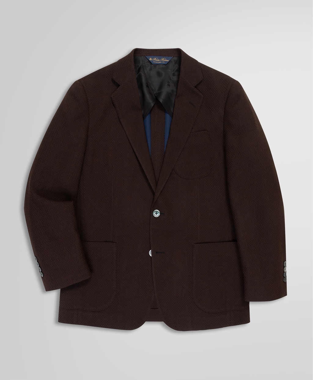 ウール/コットン ジャージー シングル2釦 アンコンジャケット Classic