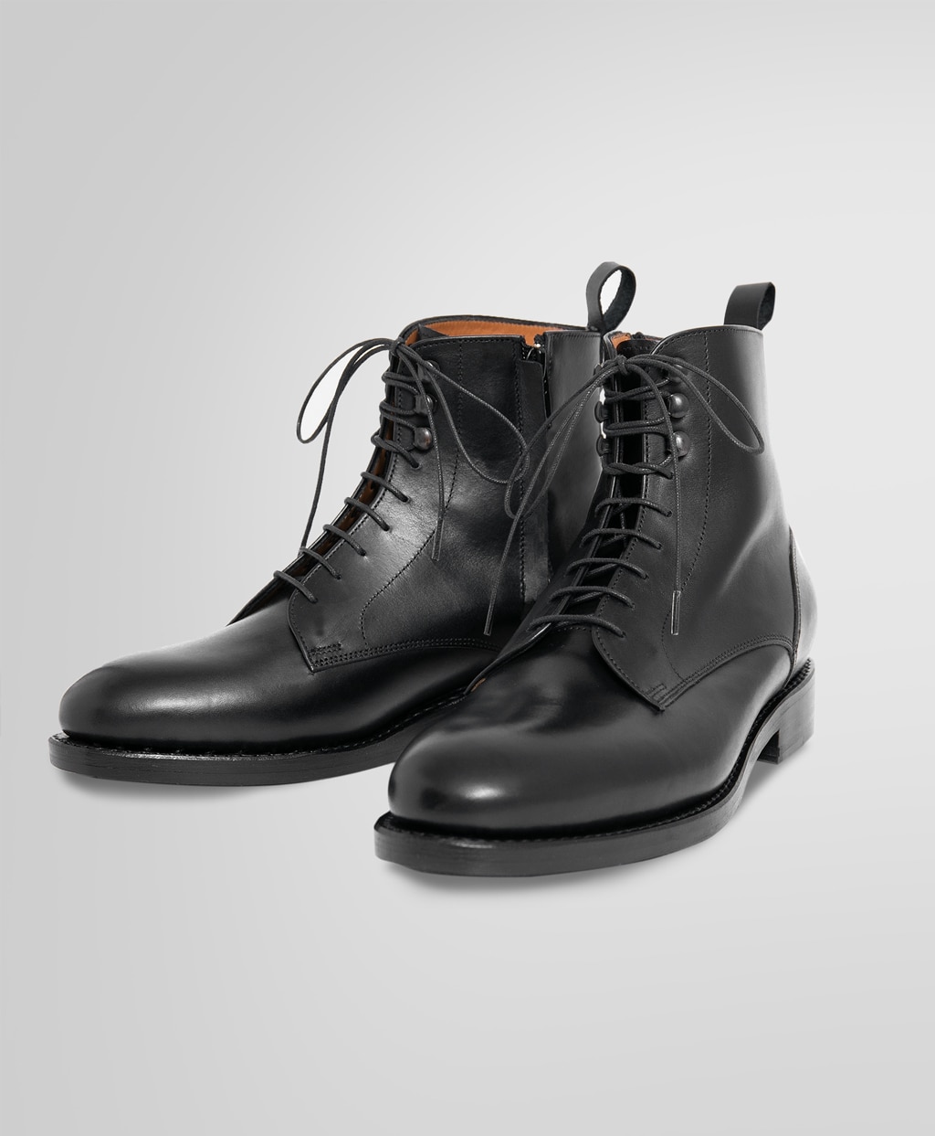 カーフレザー レースアップ ショートブーツ | Brooks Brothers Japan