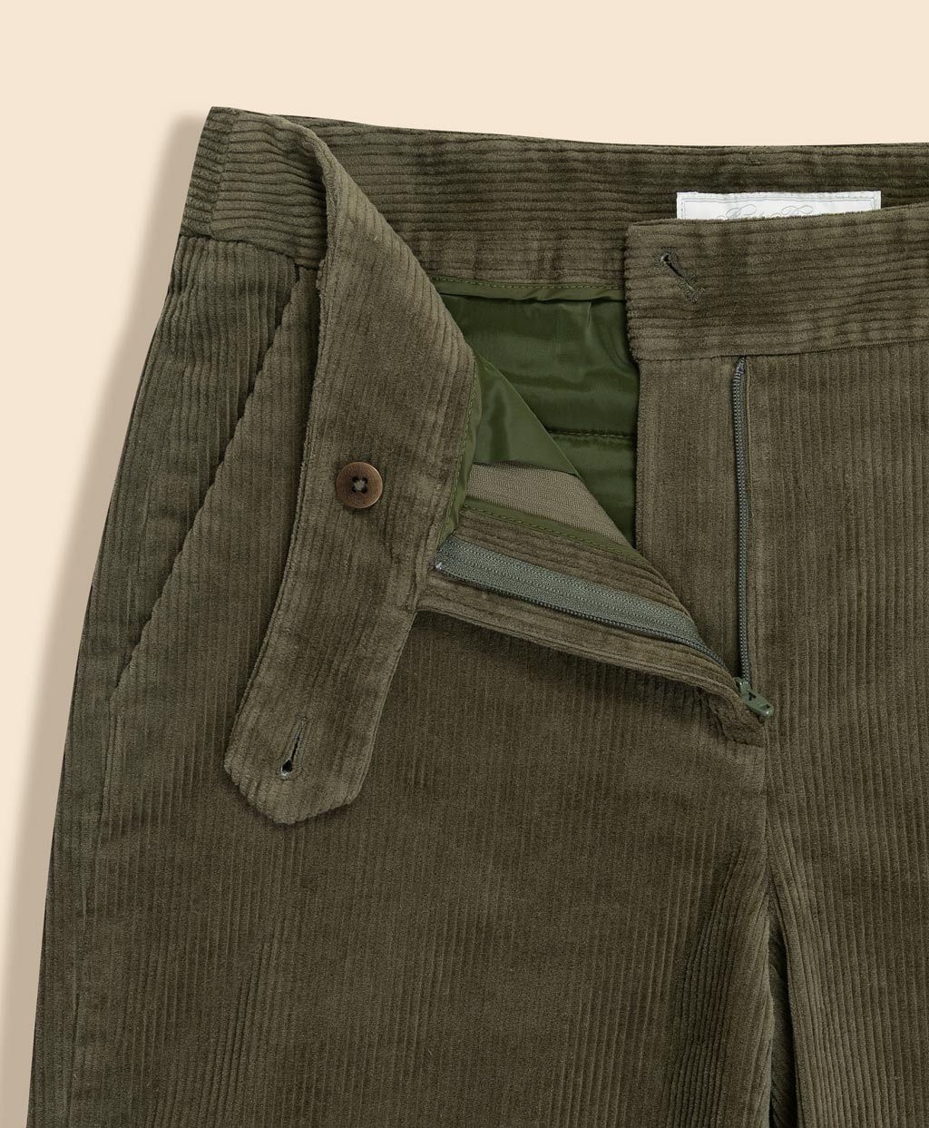 ストレッチコットン コーデュロイ ワイドレッグパンツ | Brooks