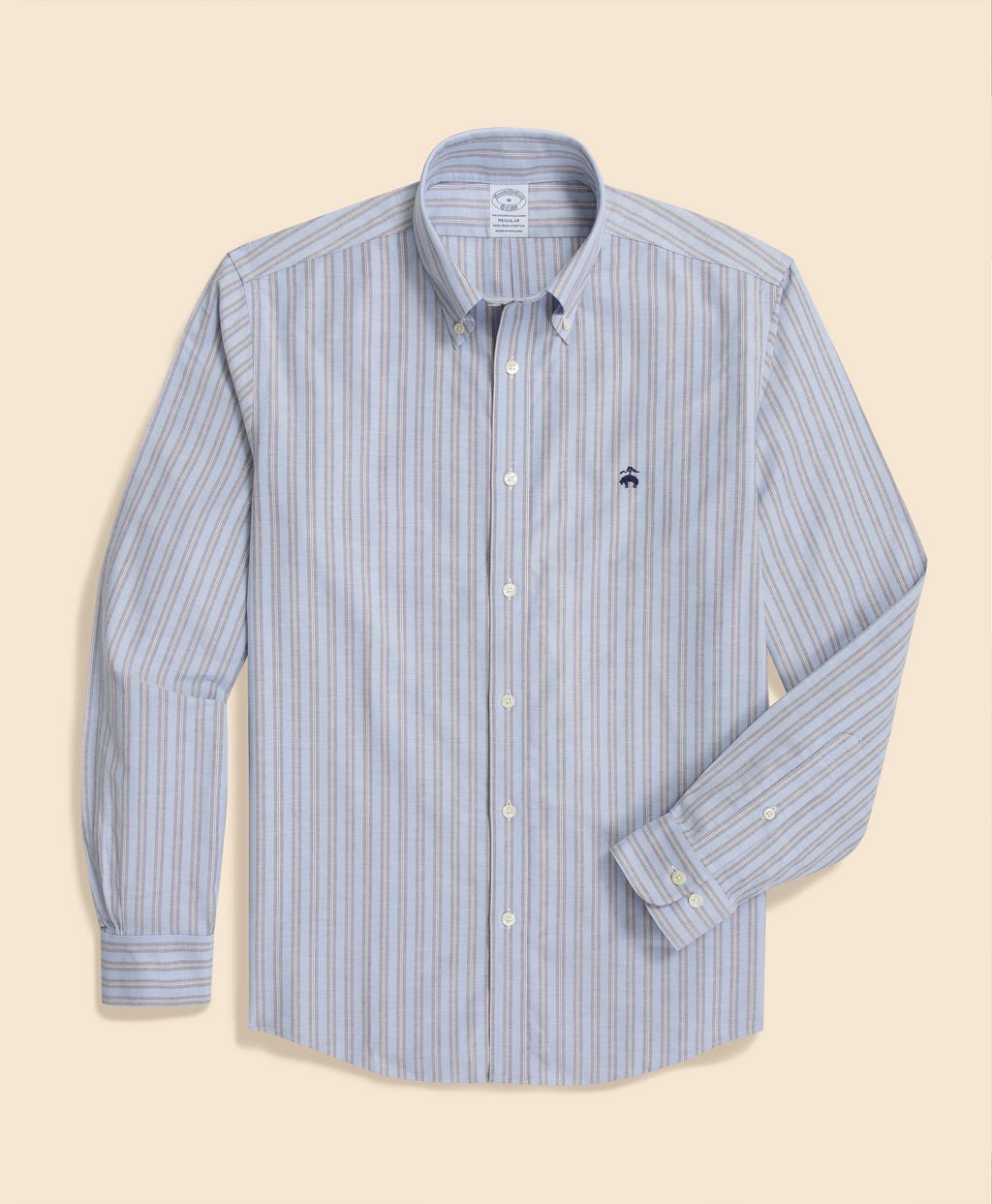 ノンアイロン ストレッチオックスフォード GFロゴ シーズナルパターン