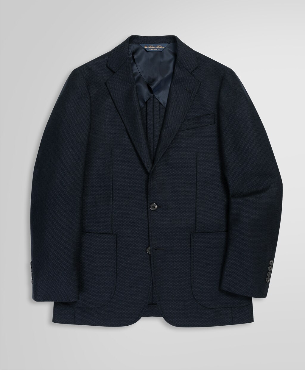 ウール/カシミヤ ホップサック 2釦アンコンジャケット Classic