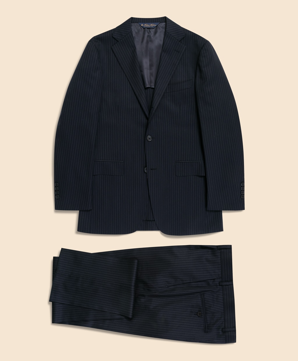 ミラクルクリンプウール シャドーストライプ 段返り3釦スーツ TOKYO