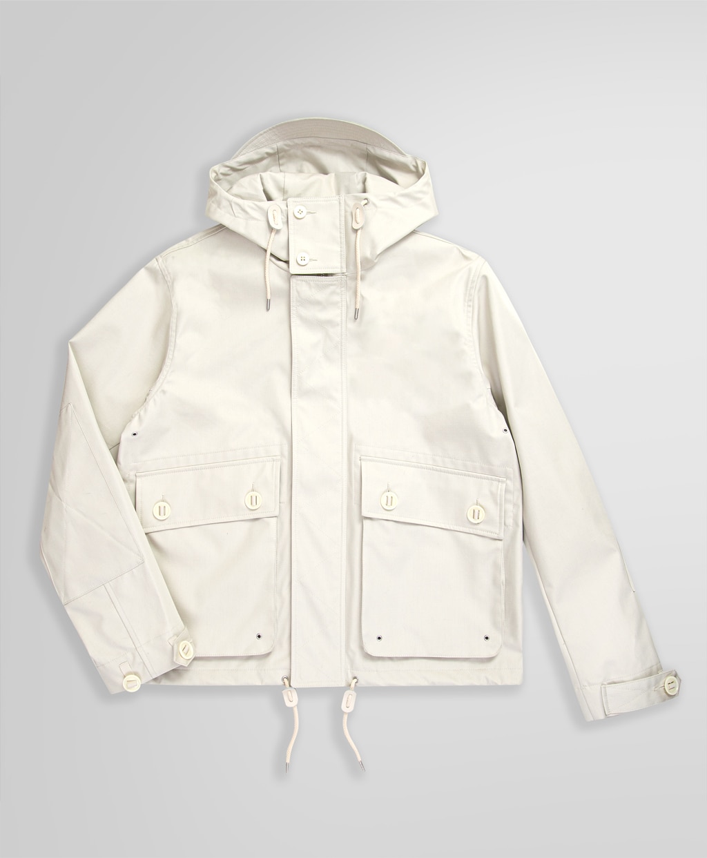 コットンブレンド フーデッド ウィンドブレーカー | Brooks Brothers