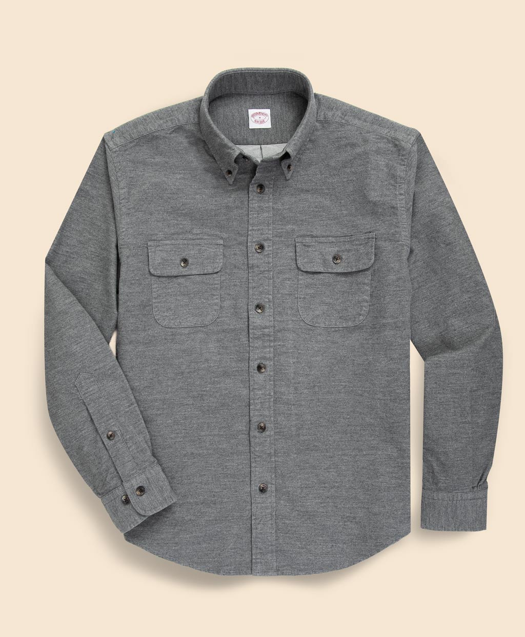 コットン シャモアクロス ダブルポケット スポーツシャツ Traditional