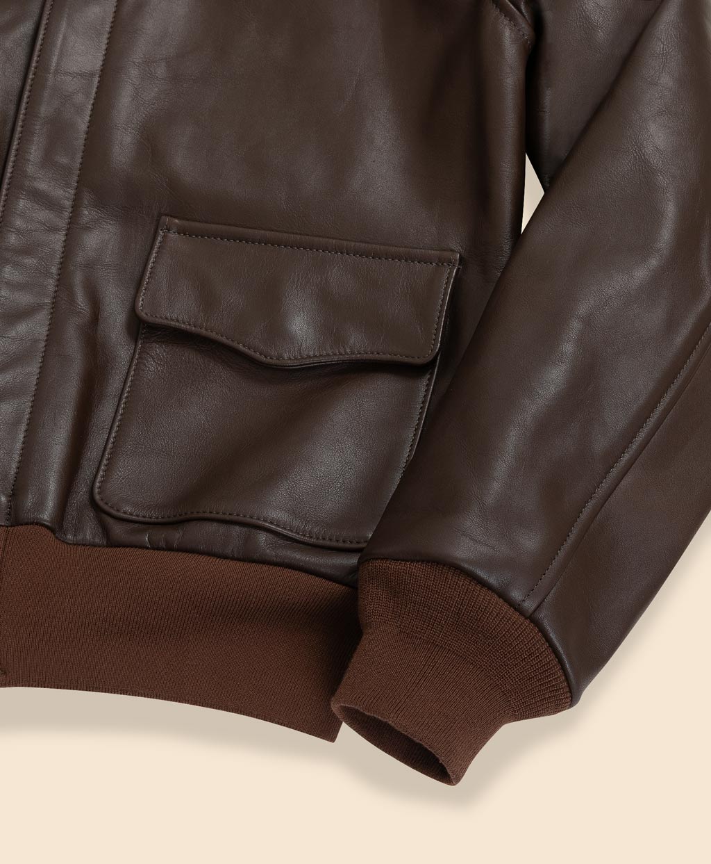 Brooks Brothers×Cockpit USA ホースレザー A－2ジャケット Made in