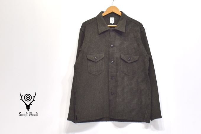 SMOKEY SHIRT - TWEED / CRAZY PATTERN / Green | South2 West8