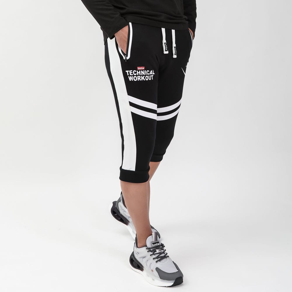 bmtw GYMウェア トレーニング ミドルパンツ M ブラック