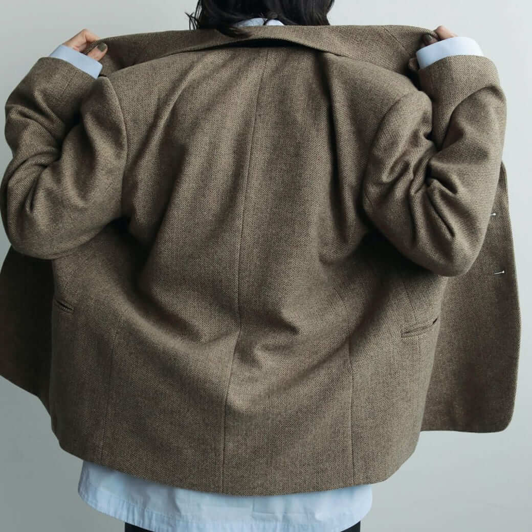 anuke アンヌーク ヘリンボーン ウール ジャケット｜BORN FREE ONLINE SHOP