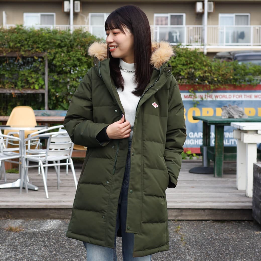 DANTON ダントン フェイク ファー フード ダウン コート｜BORN FREE