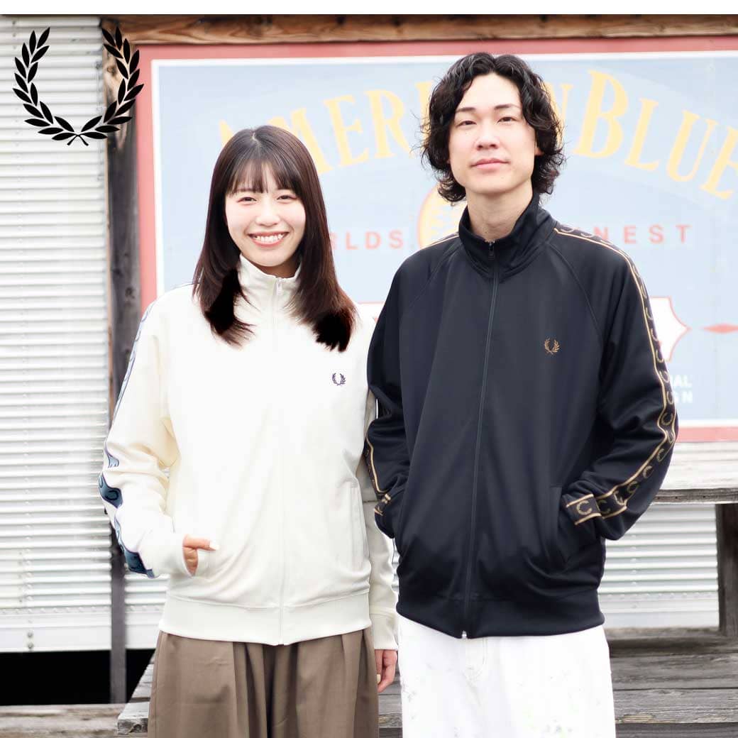 FRED PERRY フレッドペリー CONTRAST TAPE TRACK JACKET｜BORN FREE