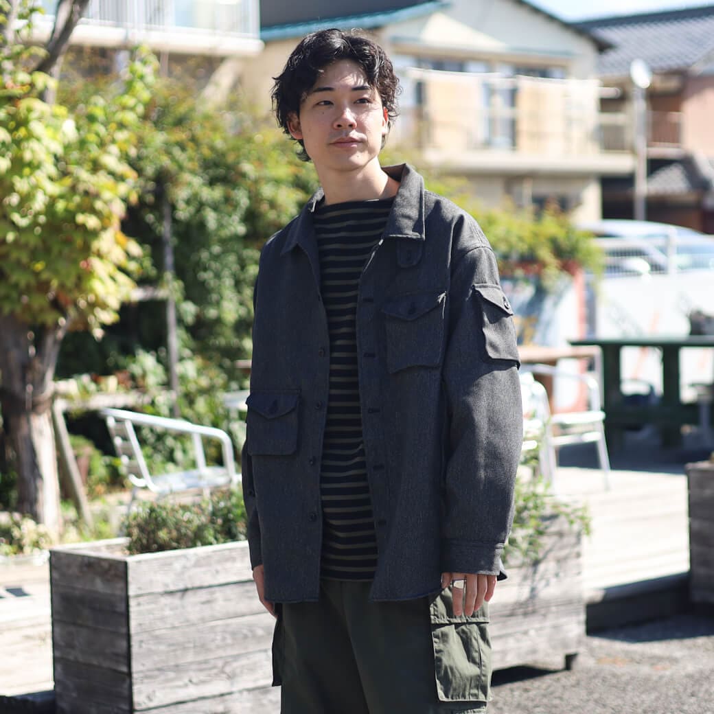 MODMNT モドメント テトロン／ツイード ユーティリティ CPO シャツ