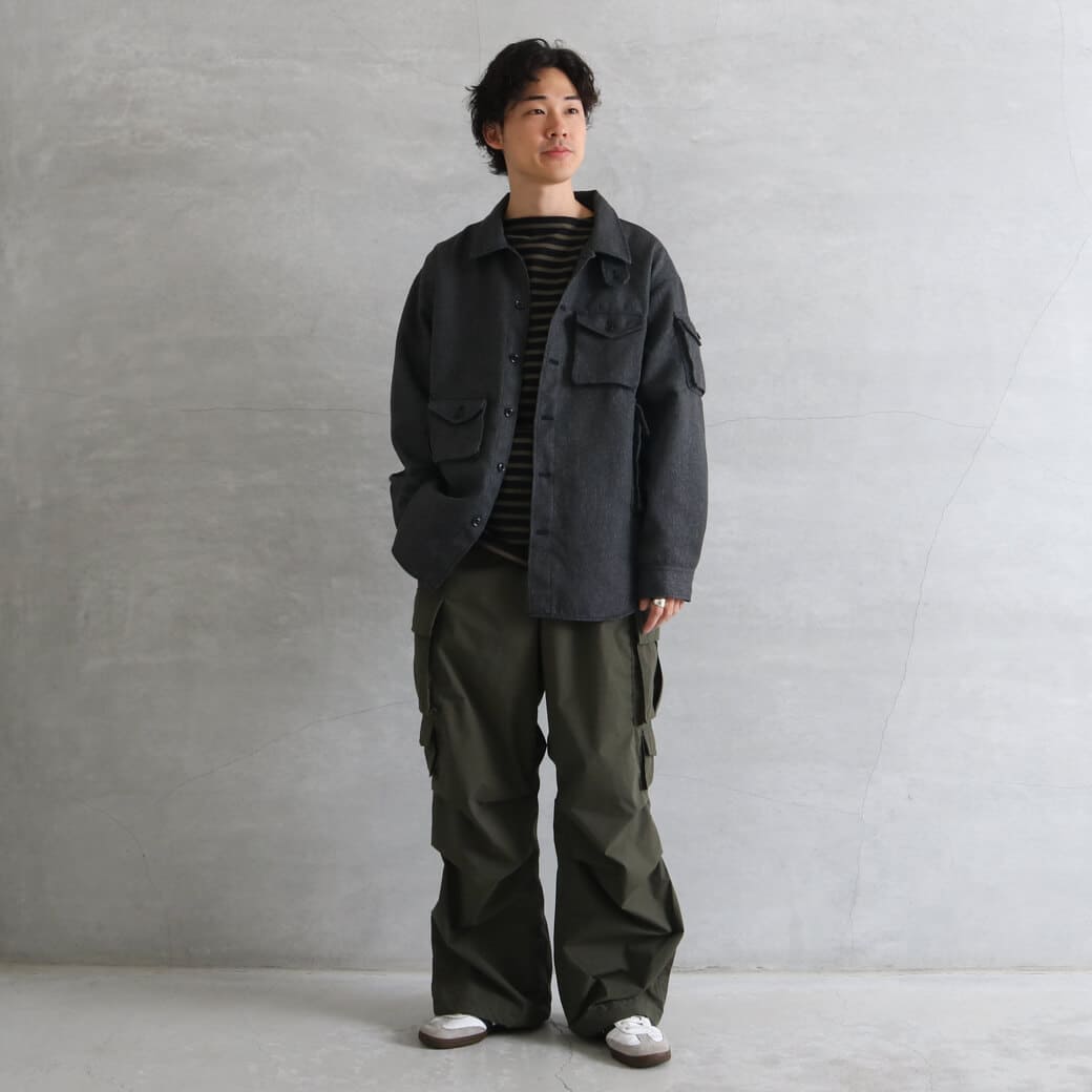 MODMNT モドメント テトロン／ツイード ユーティリティ CPO シャツ