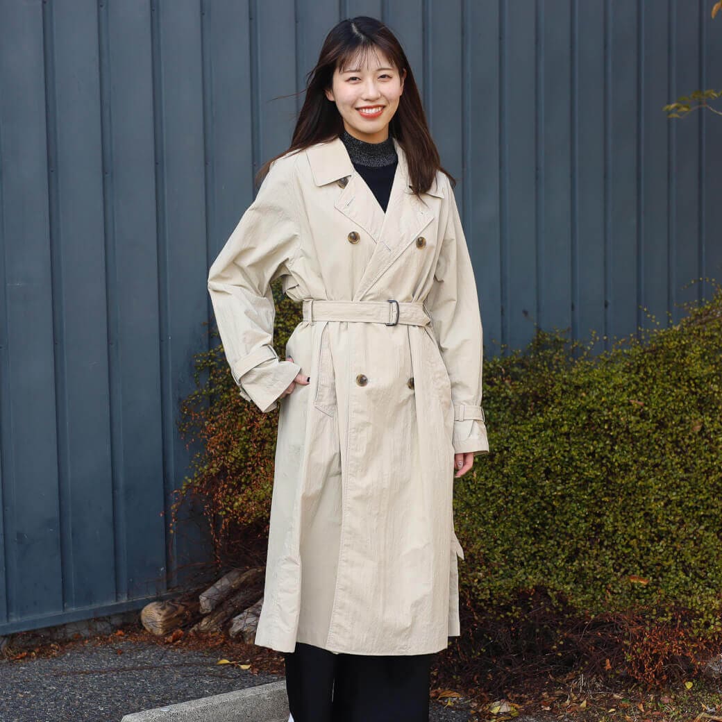 LE GLAZIK ル・グラジック ナイロンタフタ トレンチコート｜BORN FREE