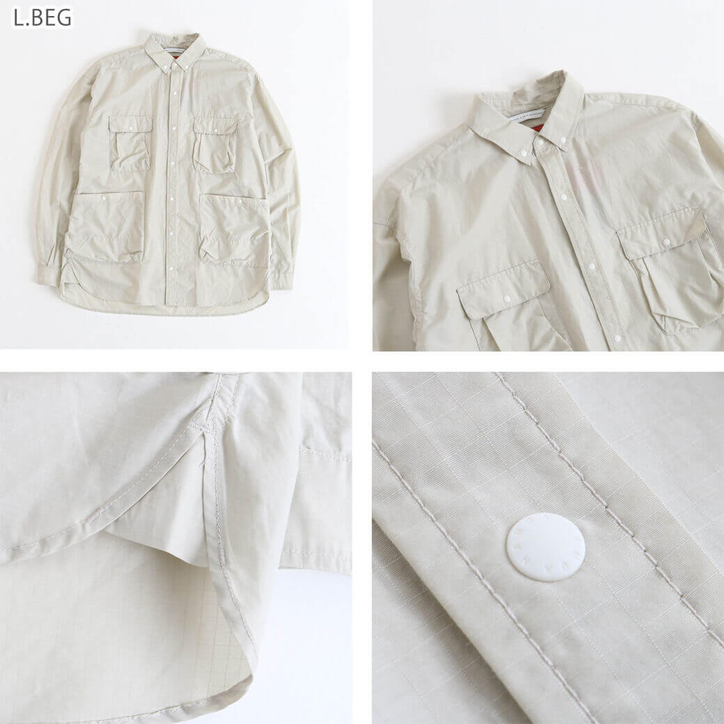 NANGA ナンガ コットンナイロンリップストップキャンプシャツ｜BORN