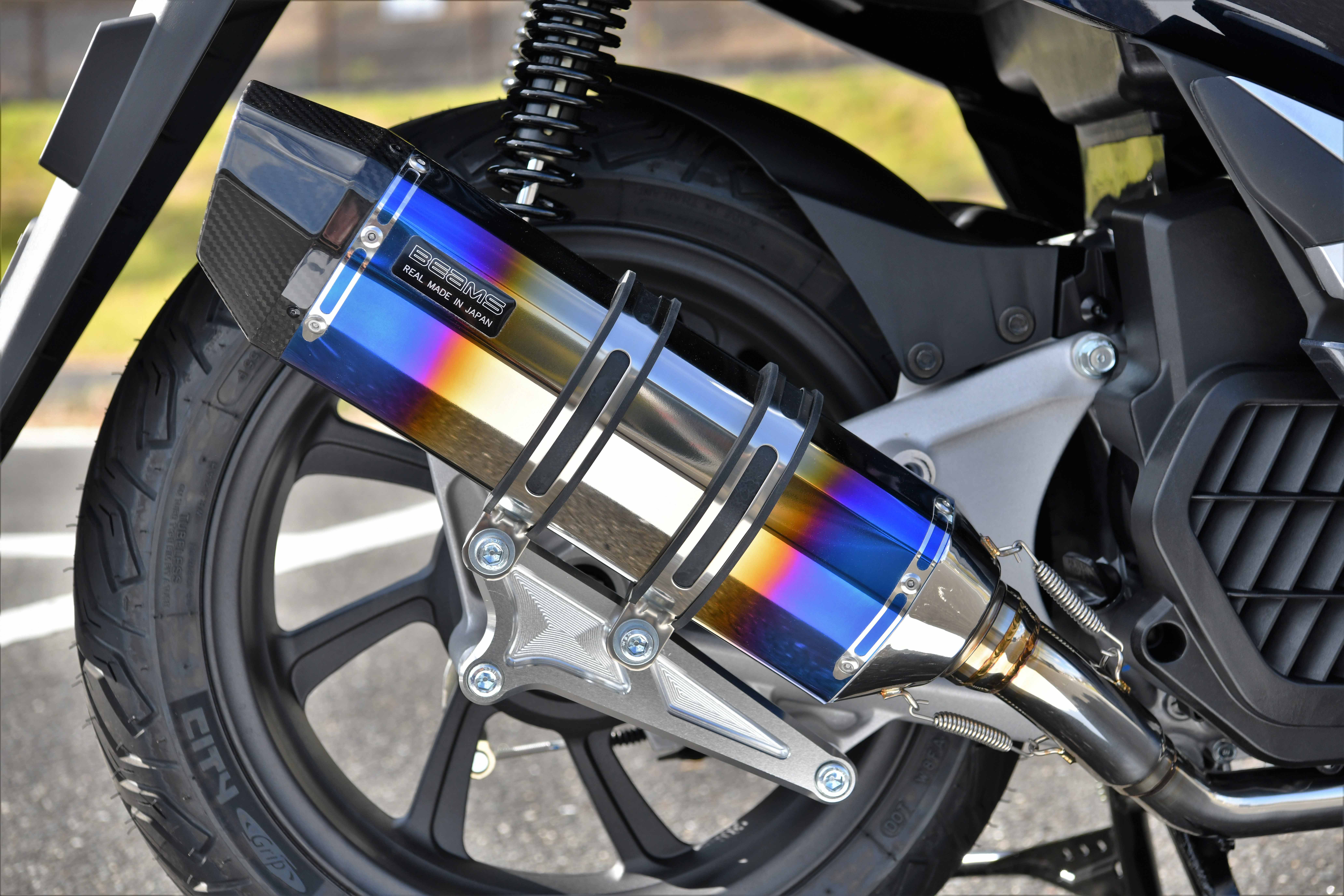 CORSA-EVOⅡ ヒートチタン フルエキゾースト：PCX HYBRID：政府認証