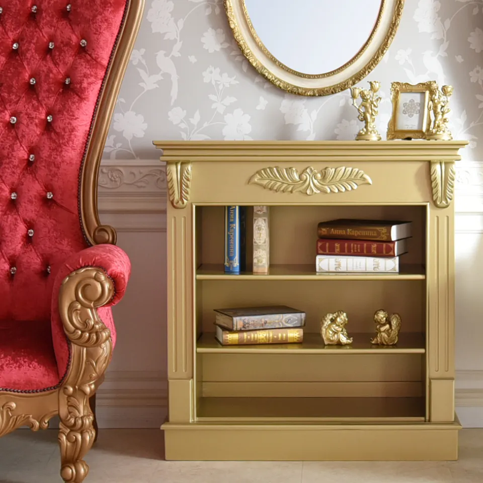 King＆Queen ロココ ゴールド 王宮のマントルピース 幅100cm | ロココ