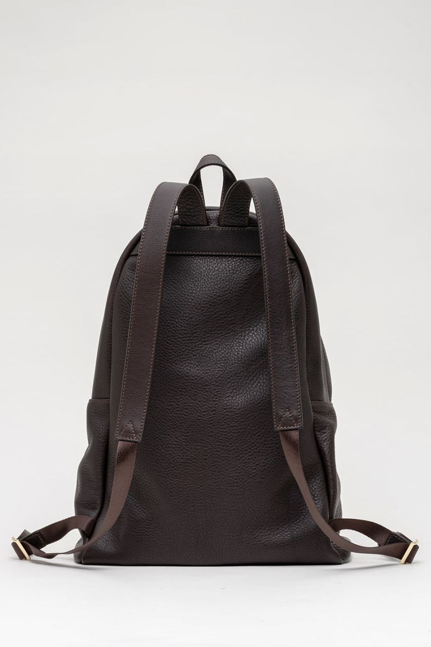 S.MANO - DAY PACK イタリアンレザー × 真鍮 バックパック / ダーク