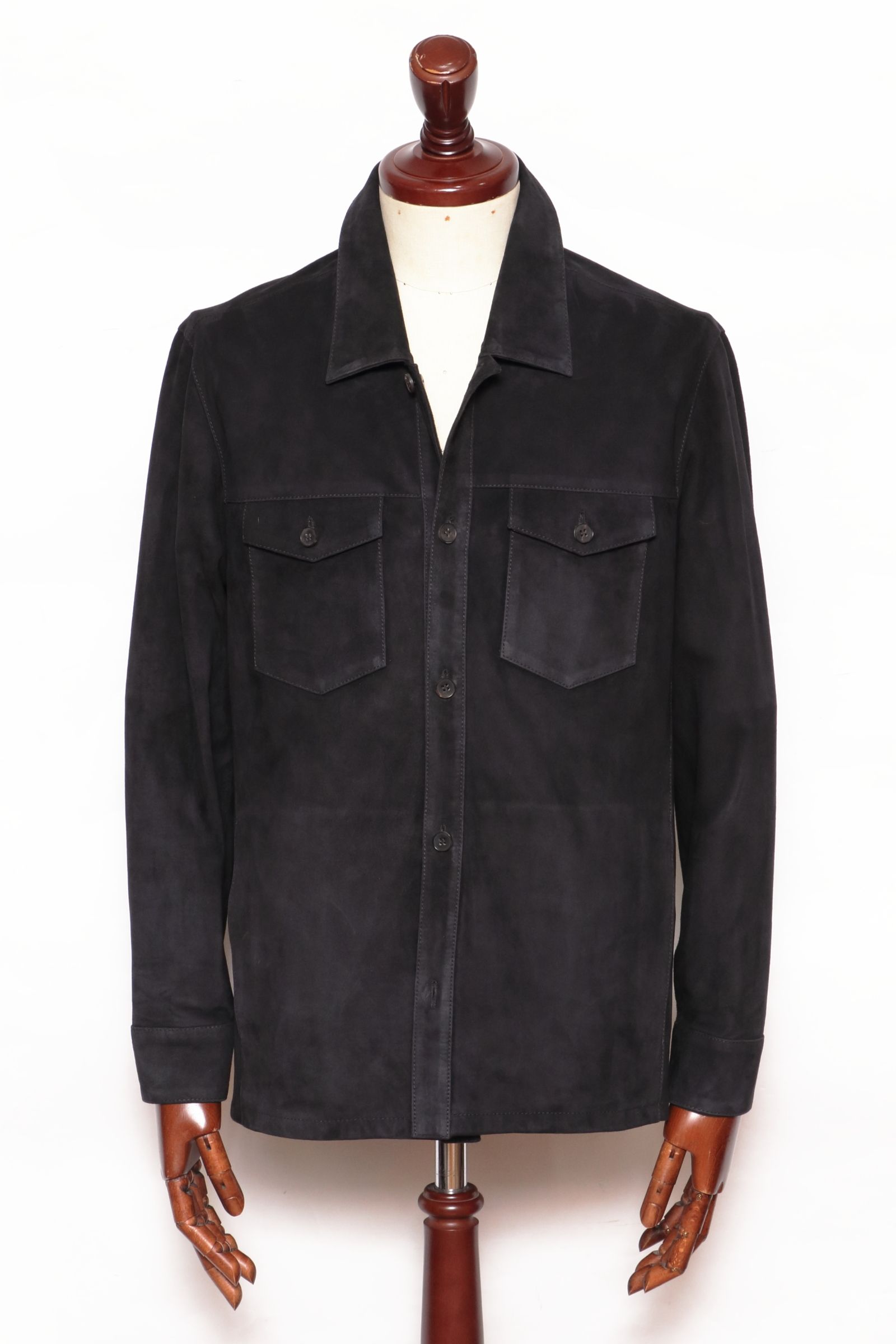 ARMA - DEX ゴートスウェード シャツジャケット / NIGHT ダーク