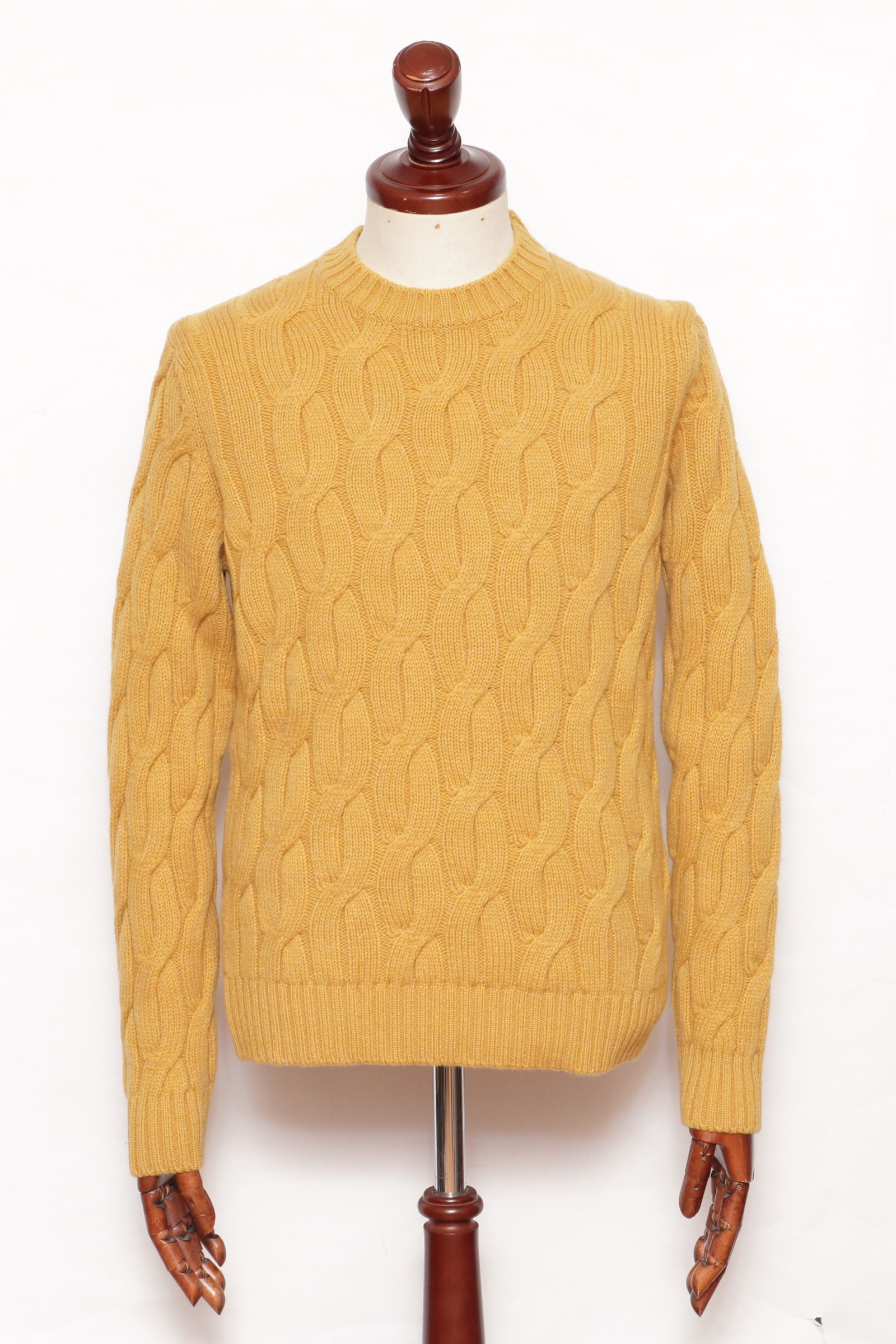 ZANONE - ウール ケーブルニット クルーネック ミドルゲージ / Z2065