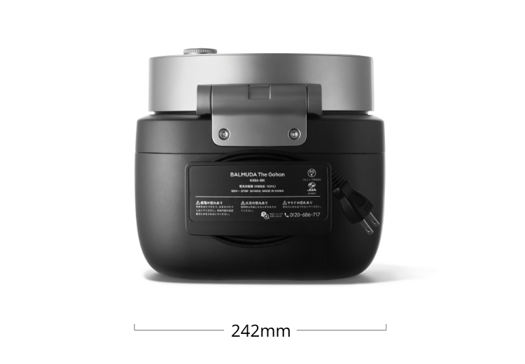 スペックと使い方 | BALMUDA The Gohan | BALMUDA（バルミューダ）公式