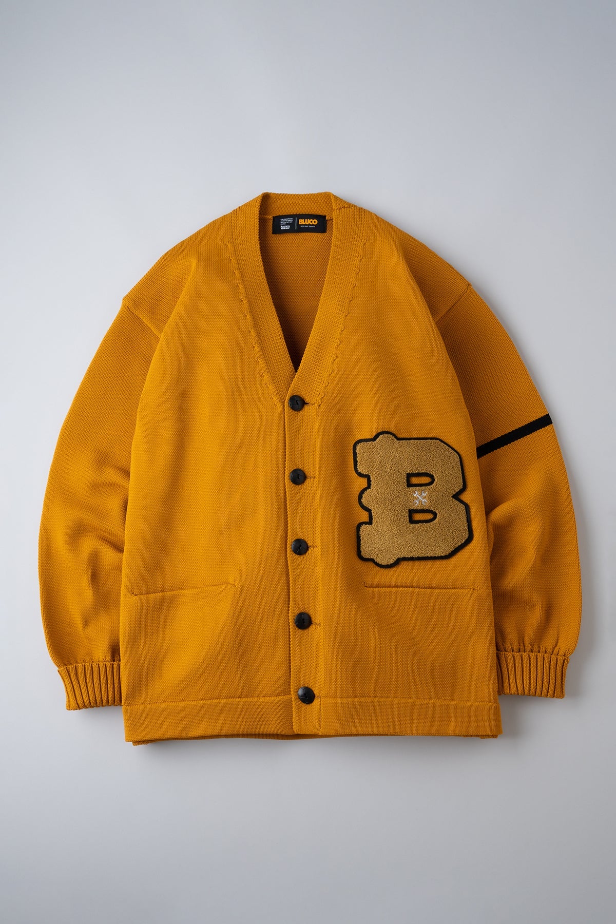 LETTERED CARDIGAN – BLUCO. INC