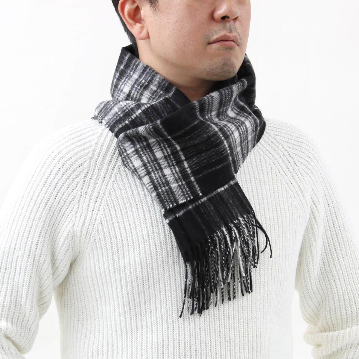 ジョンストンズ ストール/マフラー メンズ レディース WA16 小判