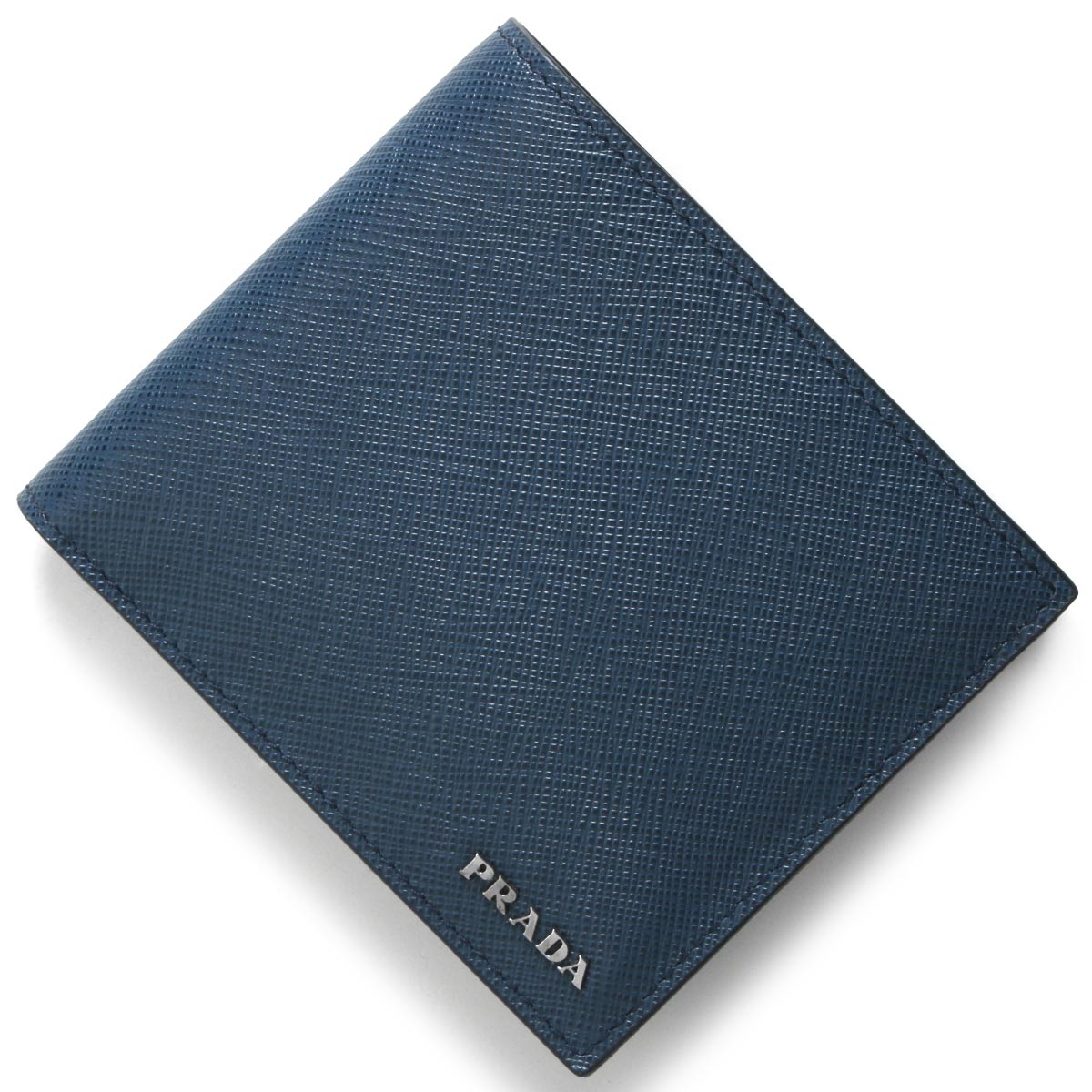 プラダ 二つ折り財布（札入れ） 財布 メンズ サフィアーノ クロス
