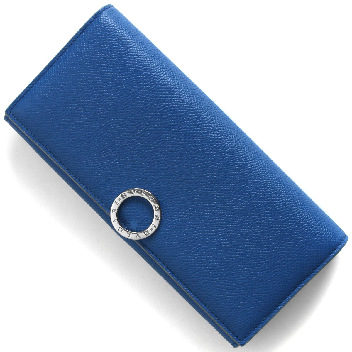 ブルガリ 長財布 財布 メンズ ブルガリクリップ マン ブルー&グレー